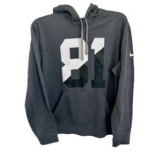 Nike Thermal Fit Mens Calvin Johnson Detroit Lions Football Hoodie #81 M NFL EUC